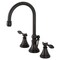 Kingston Brass KS2985TAL Tudor Widespread Bathroom Faucet W/ Brass Pop-Up, Bronze KS2985TAL - alternate 1